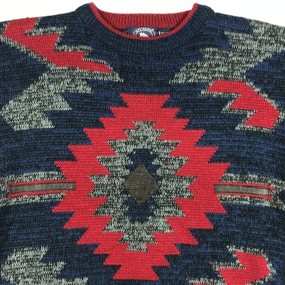 Atlantic Traders Mens Large Aztec Pullover Sweater - Picture 2 of 4